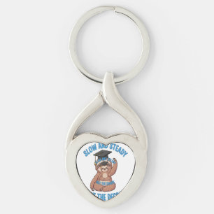 Funny Graduation Sloth Key Ring
