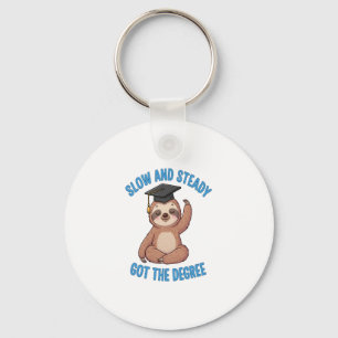 Funny Graduation Sloth Key Ring