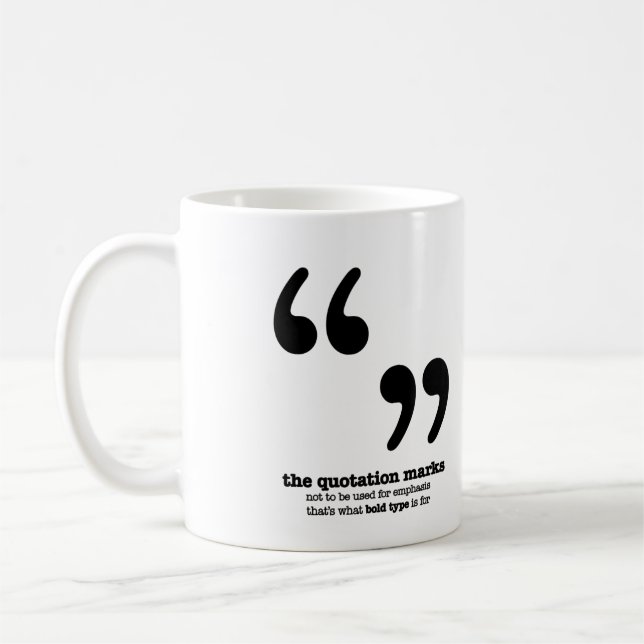 Funny Grammar Mug English Teacher Gifts Coffee Mug (Left)