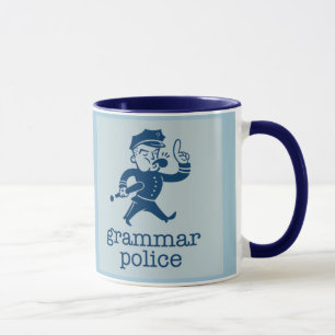 funny grammar police design mug
