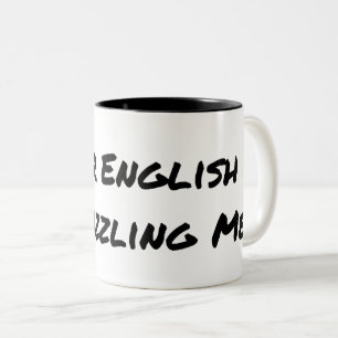 Funny Grammar Two-Tone Coffee Mug