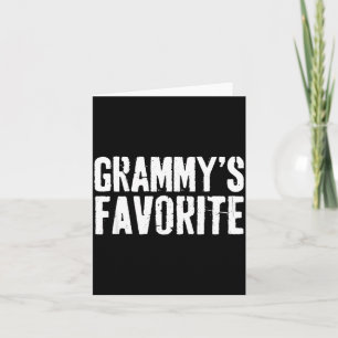 Funny Grammy’s Favorite Funny Grandparent Granhild Card