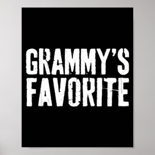 Funny Grammy’s Favorite Funny Grandparent Granhild Poster