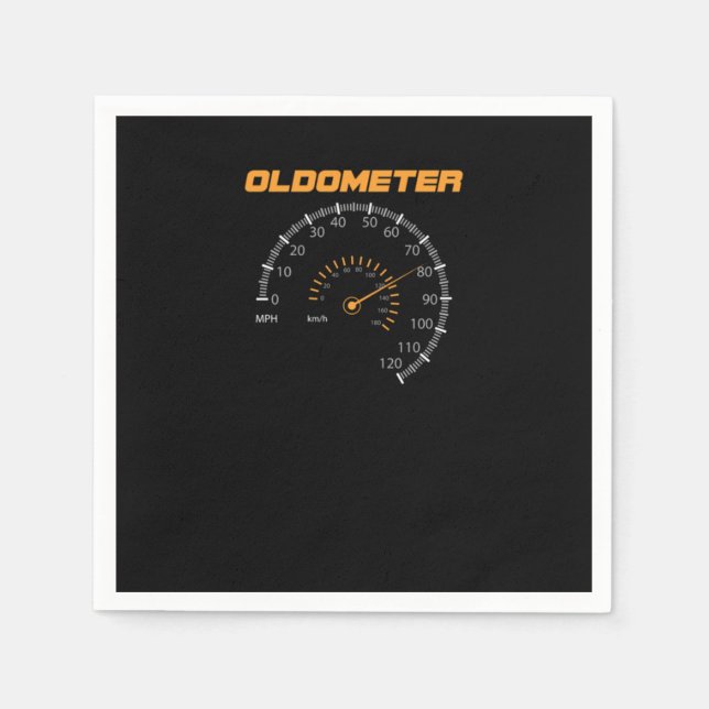 Funny Grampa Grandma Grandparents Birthday Gift Napkin (Front)