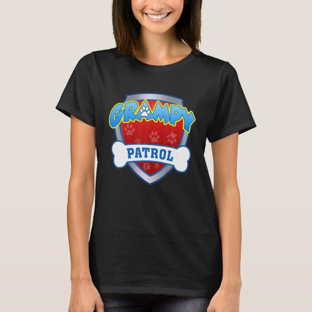 Funny Grampy Patrol - Dog Mum, Dad For Men Women T-Shirt (Front)