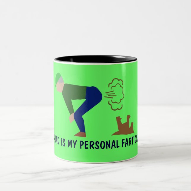 Funny grandad Two-Tone coffee mug (Center)