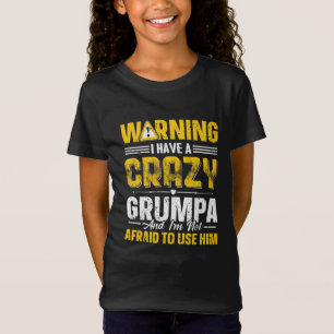 Funny Granddaughter Grumpa word art T-Shirt