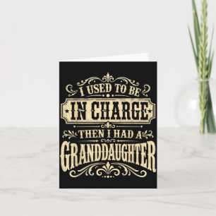 Funny Granddaughter Saying Retro Family Humour Card