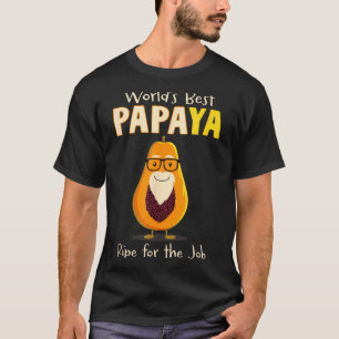 Funny Grandfather World's Papa Papaya Pun  T-Shirt