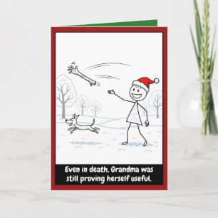 Funny Grandma Christmas Card