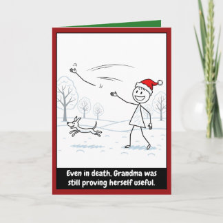 Funny Grandma Christmas Card