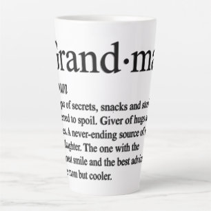 Funny Grandma Definition Latte Mug