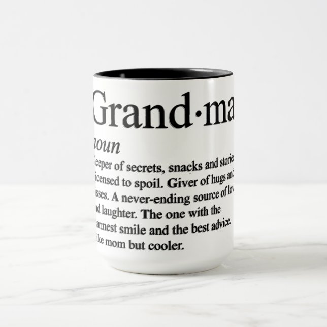 Funny Grandma Definition Mug (Center)