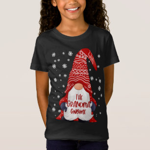 Funny Grandma Gnome Family Matching Christmas Paja T-Shirt