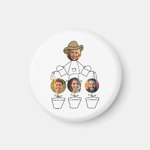 Funny Grandma Grandkids Photos Magnet