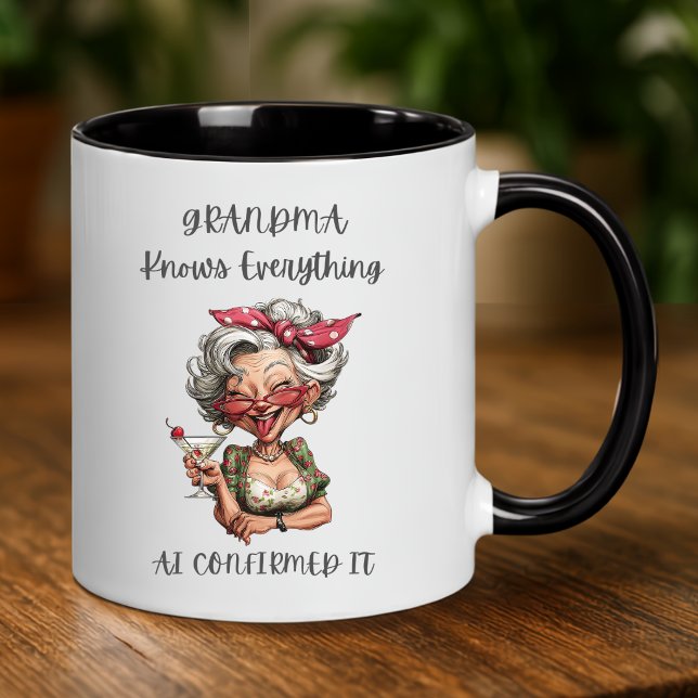 Funny Grandma Mug – AI Confirmed It (Creator Uploaded)