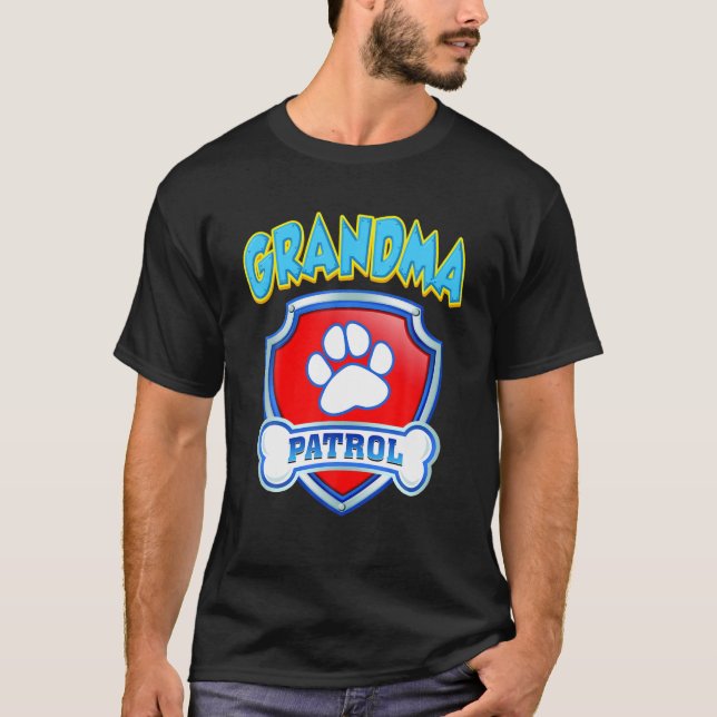 Funny Grandma Patrol - Dog Mum, Dad For Men Women T-Shirt (Front)