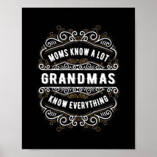 Funny Grandma Quote Funny Saying about Poster