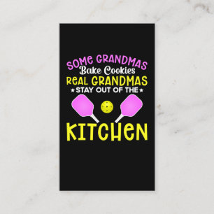 Funny Grandma Sport Lover Grandmother Pickleball Business Card