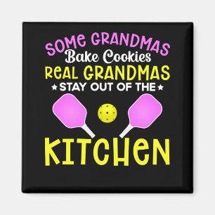 Funny Grandma Sport Lover Grandmother Pickleball Magnet