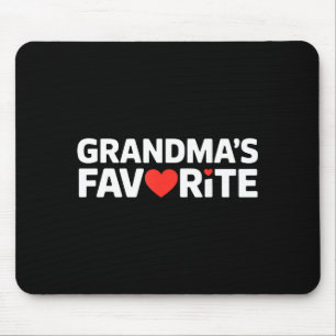 Funny Grandmas Favorite Family Humor Tees For Men  Mouse Mat