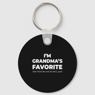 Funny Grandma's Favorite Shirt I'm Grandma's Favor Key Ring