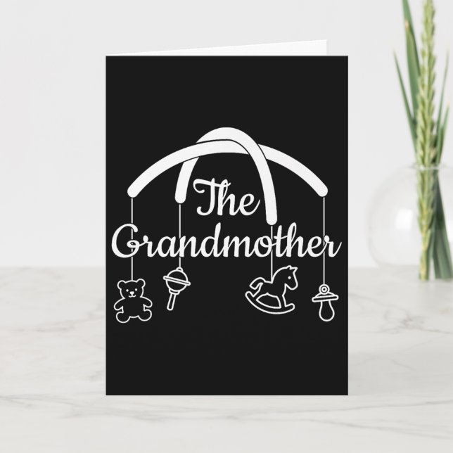 Funny Grandmother Design For Proud Grandmas Premiu Card (Front)