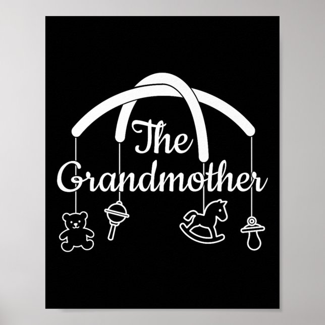 Funny Grandmother Design For Proud Grandmas Premiu Poster (Front)
