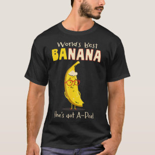 Funny Grandmother World's Nana Banana Pun T-Shirt