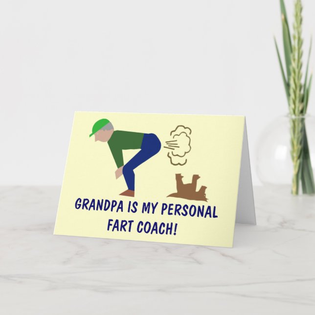 Funny grandpa card (Front)