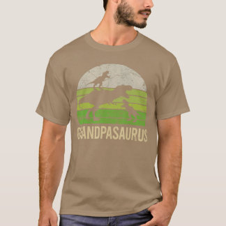 Funny Grandpa Dinosaur Grandson Men Gift tee for F