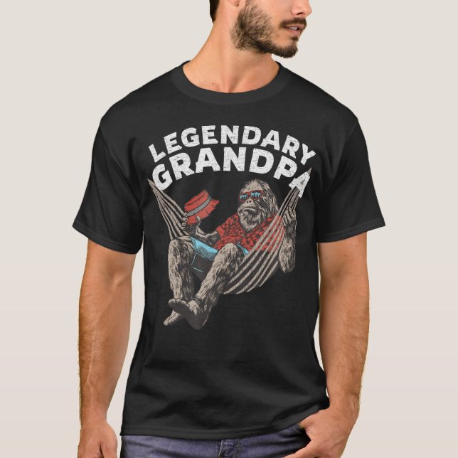 Funny Grandpa Legendary Saying T-Shirt (Front)