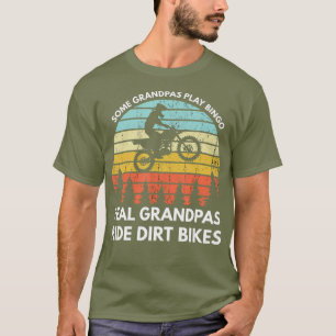 Funny Grandpa Motocross Dirt Bike Rider Braaap T-Shirt