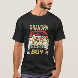 Funny Grandpa Of The Birthday Boy Matching For Men T-Shirt
