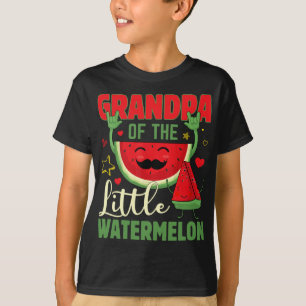 Funny Grandpa Of The Little Watermelon Tropical Fr T-Shirt