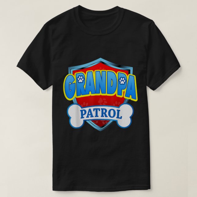 Funny GRANDPA Patrol - Dog Mum, Dad For Men Women T-Shirt (Design Front)