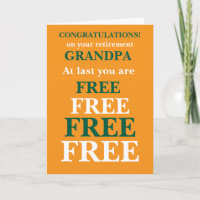 Funny grandpa retirement congratulations