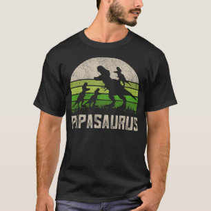 Funny Grandpa Shirts, Papasaurus Dinosaur 3 Kids F T-Shirt