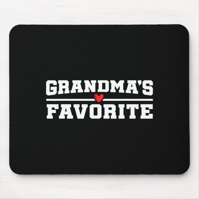 Funny Grandparent Favorite Granhild  Mouse Mat (Front)