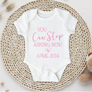 Funny Grandparent Pregnancy Announcement Baby Bodysuit