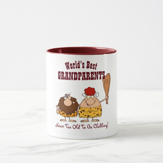 Funny GRANDPARENTS Anniversary Mug - Personalised (Center)