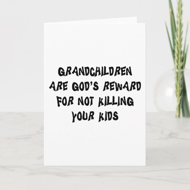 Funny Grandparents Gift Card (Front)