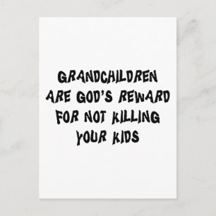 Funny Grandparents Gift Postcard