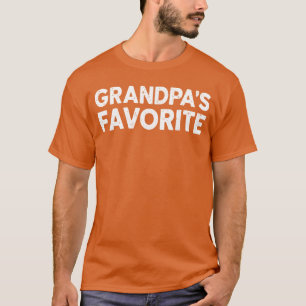 Funny Grandpas Favorite Grandparent Grandchild Fat T-Shirt