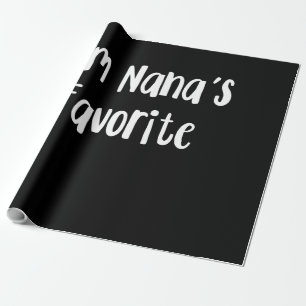 Funny Grandson I'm Nana's Favourite Wrapping Paper