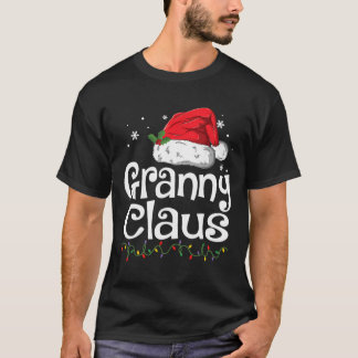 Funny Granny Claus Christmas T-Shirt Pyjamas Santa