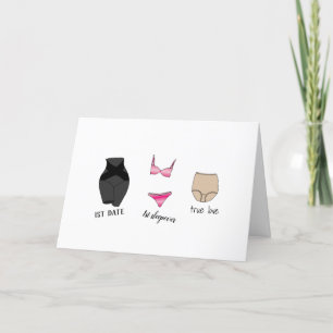 Funny Granny Panties Valentines Day Holiday Card