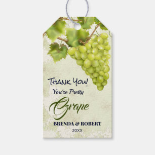 Funny Grape Fruit Thank You Gift Tags
