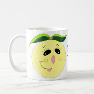 Funny Grapefruit Cartoon Coffee Mug
