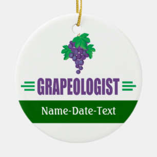 Funny Grapes Ceramic Tree Decoration